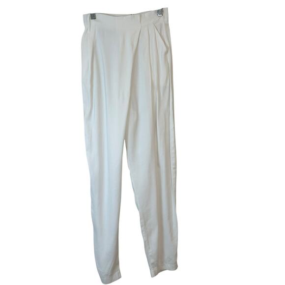 NONchalant Pants - NOCHALANT Label White Off Center Closure White Dress Pants sz XS EUC